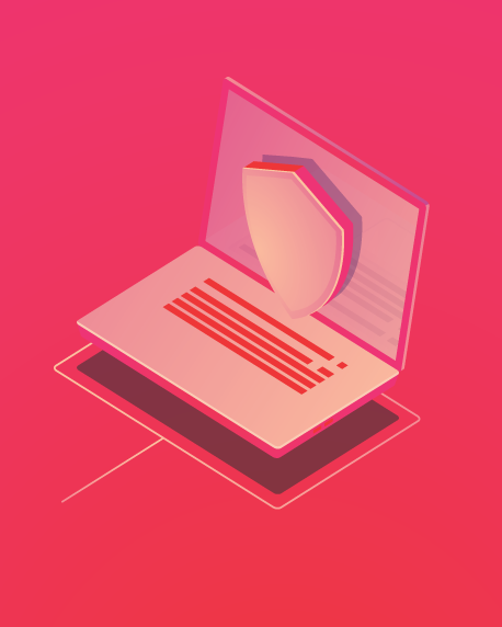 image of laptop for security