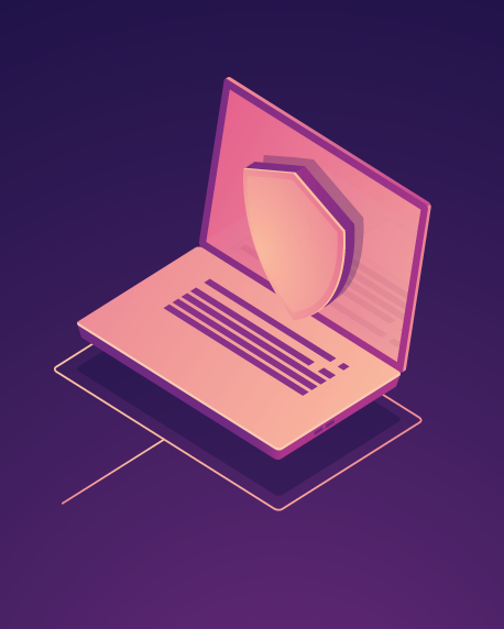 image of laptop for security
