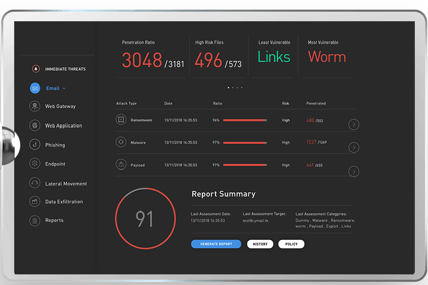 Simualted Attack Service